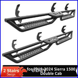 Running Boards for 2019-2024 Silverado/Sierra 1500 Double Cab Nerf Bar Side Step