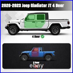 Running Boards for 2020-2024 Jeep Gladiator JT 4 Door Non-Slip Slider Nerf Bar