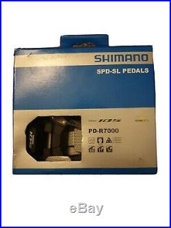 Shimano PD-R7000 105 SPD-SL Carbon Road Bike Pedals with cleats- Brand new