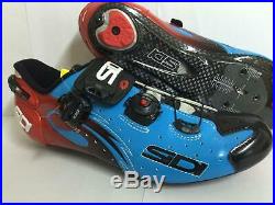 Sidi 2017 Wire Carbon Road Shoes Blue Sky/black/red Brand New