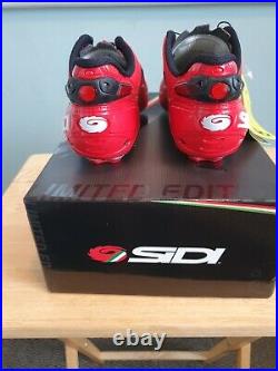 Sidi Shot Carbon Road Shoe Matt Red Vent Sole 42.5 Brand New In Box