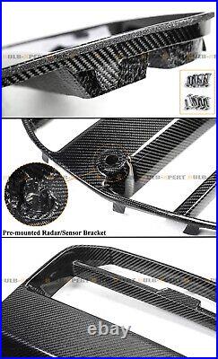 St Style Real Carbon Fiber Nose Grill Grille For 2021-2024 Bmw M3 G80 M4 G82 G83