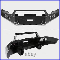 Steel Front Bumper Fit For 2007-2010 Chevrolet Silverado 2500 3500 HD withD-Rings
