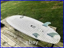 Surfboard shortboard epoxy leash fins brand new 7S Saltshaker carbon wrapped new