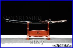 T10 Carbon Steel Clay Tempered Real Hamon Japanese warrior Sword Samurai Katana