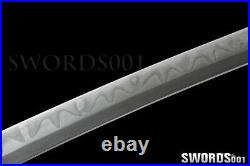 T10 Carbon Steel Clay Tempered Real Hamon Japanese warrior Sword Samurai Katana