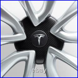 Tesla Model 3 Carbon Fiber Wheel Cap Kit! Brand New! Free Shipping