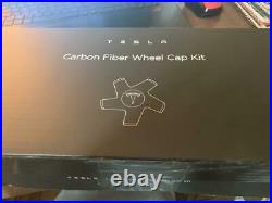 Tesla Model 3 Carbon Fiber Wheel Cap Kit! Brand New! Free Shipping