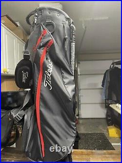 Titleist Players 4 Carbon Stand Bag (Black & Red) Brand New