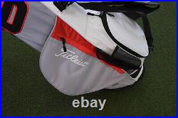 Titleist Players 4 Carbon Stand Bag (Grey, Red & White) Brand New