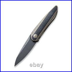 WE KNIFE Black Void Opus 2010C Knife Black 20CV Carbon Fiber Bronze Titanium