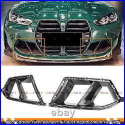 Wet Carbon Fiber Front Bumper Air Duct Replacement For 2021-24 Bmw G80 G82 M3 M4