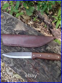 Woodsman Forge Hand Forged 1095 Steel Kephart Knife Black Walnut Scales