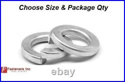 Zinc Plated Steel Low Carbon Standard Split Lock Washers (All Sizes & Qtys)